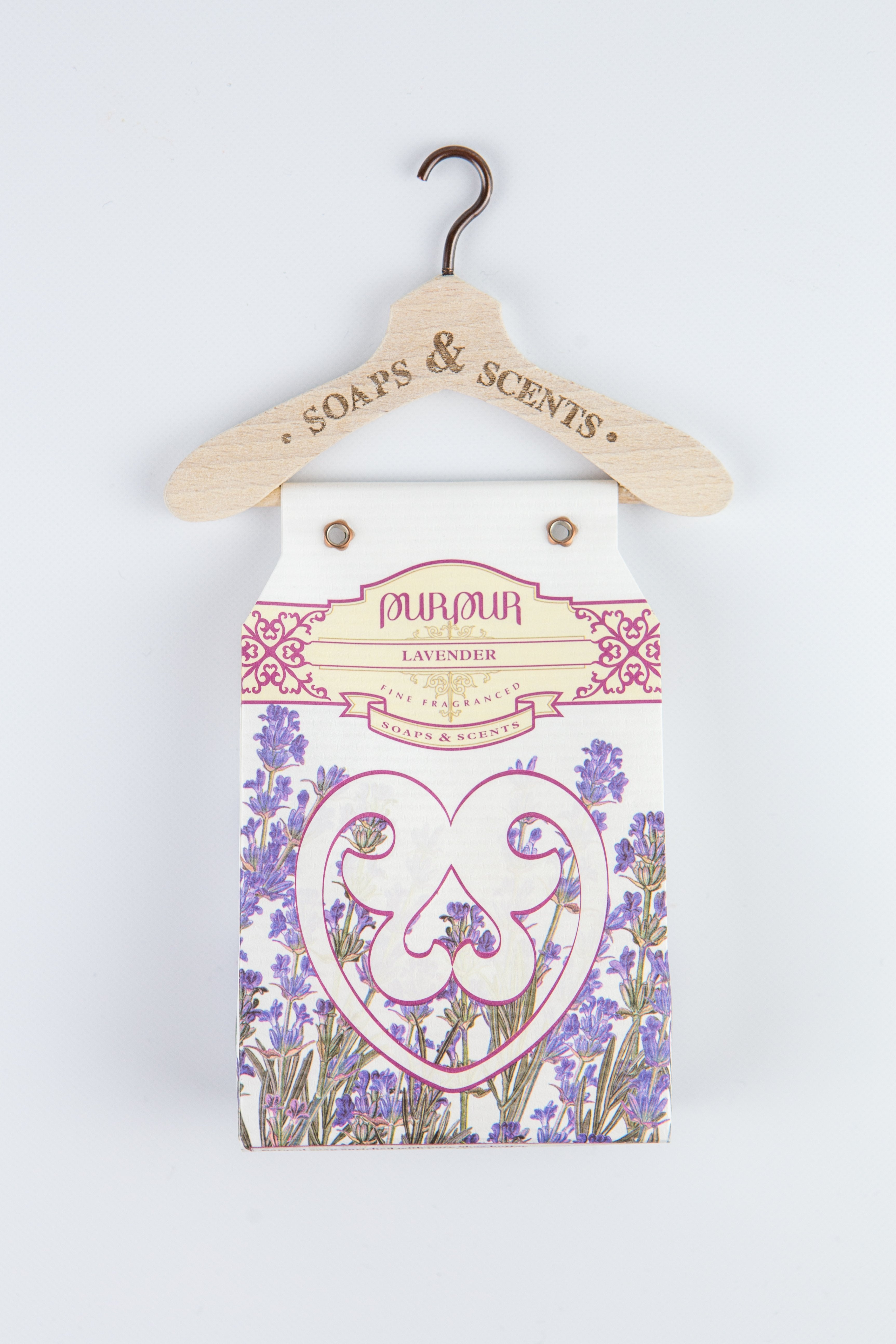 Soap Heart with Hanger Lavender